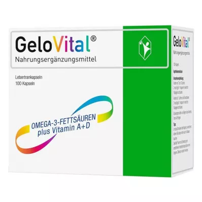 GELOVITAL Συμπλήρωμα διατροφής κάψουλες μουρουνέλαιου, 100 τεμάχια