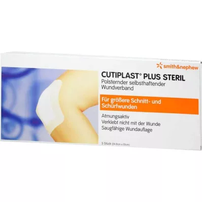Επίδεσμος Cutiplast Plus στείρος 10x24,8 cm, 5 τεμ