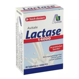LACTASE 14.000 FCC Δισκία σε διανομέα, 80 τεμάχια