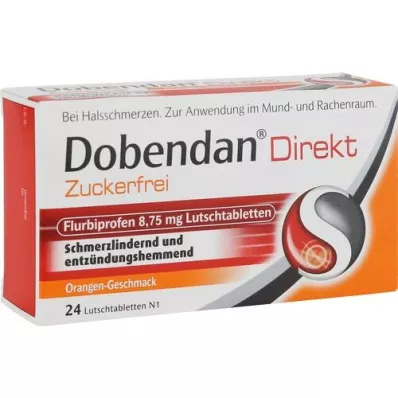 DOBENDAN Άμεση χωρίς ζάχαρη Flurbiprofen 8,75mg Lut, 24 τεμάχια