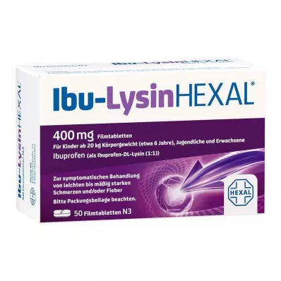 IBU-LYSINHEXAL Επικαλυμμένα με λεπτό υμένιο δισκία, 50 τεμάχια