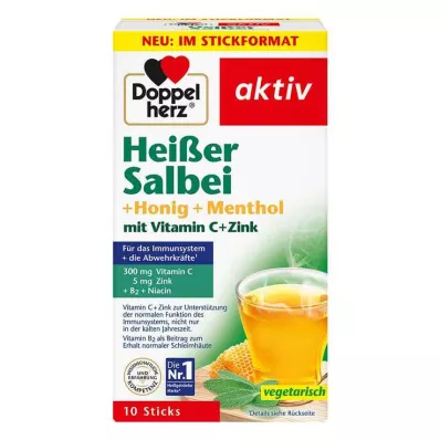 Doppelherz Hot Sage+Honey+Menthol Granules, 10 τεμ