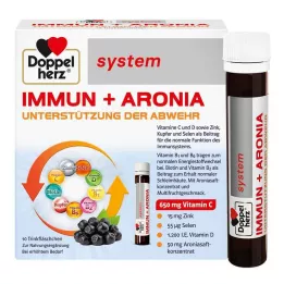 DOPPELHERZ Αμπούλες συστήματος Immun+Aronia, 10 τεμάχια