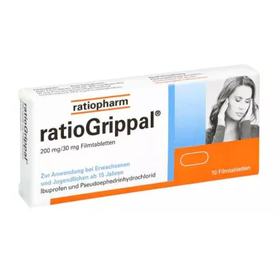 RATIOGRIPPAL 200 mg/30 mg επικαλυμμένα με λεπτό υμένιο δισκία, 10 τεμάχια