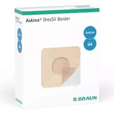 ASKINA DresSil Border Sil.Schaumst.V.6x6 cm, 10 τμχ