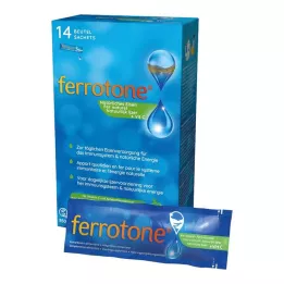 FERROTONE Σίδηρος με συμπύκνωμα μήλου και βιταμίνη C δισκίο, 14X25 ml