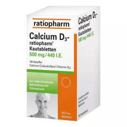 CALCIUM D3-ratiopharm Μασώμενα δισκία, 100 κάψουλες