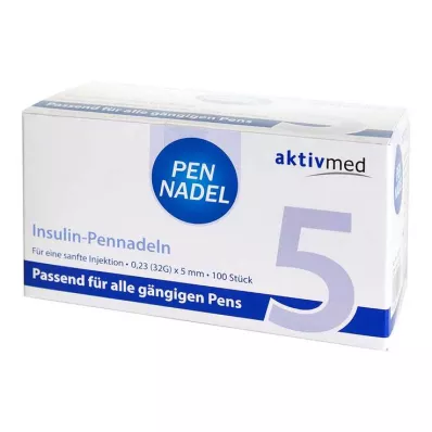 Βελόνα στυλό universal 5 κάνουλες 0,23x5 mm 32 G, 100 τεμάχια