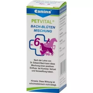 PETVITAL Bach Flowers No. 6 Globules vet., 10 g