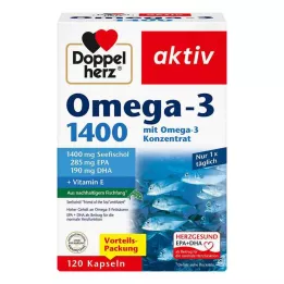 DOPPELHERZ Ωμέγα-3 1.400 κάψουλες, 120 κάψουλες