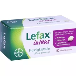 LEFAX εντατικές υγρές κάψουλες 250 mg σιμετικόνης, 50 τεμάχια