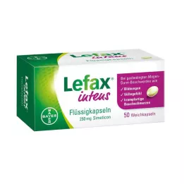 LEFAX εντατικές υγρές κάψουλες 250 mg σιμετικόνης, 50 τεμάχια