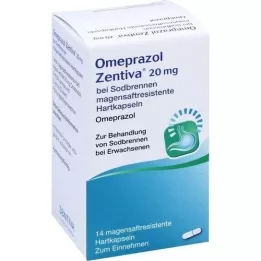 OMEPRAZOL Zentiva 20 mg για καούρες, 14 τεμάχια