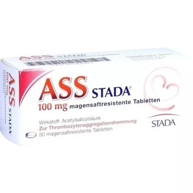 ASS STADA 100 mg δισκία με εντερική επικάλυψη, 50 τεμάχια