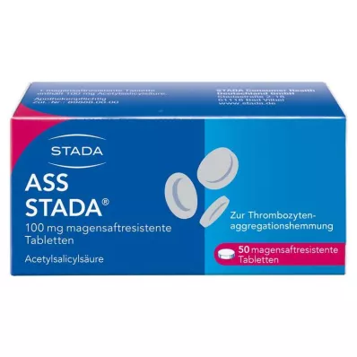 ASS STADA 100 mg δισκία με εντερική επικάλυψη, 50 τεμάχια