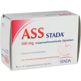 ASS STADA 100 mg δισκία με εντερική επικάλυψη, 100 τεμάχια