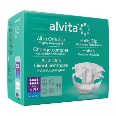 Παντελόνι ακράτειας Alvita All-in-One maxi μεγάλο βράδυ, 20 τμχ