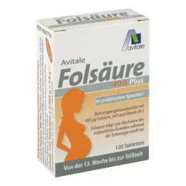 FOLSÄURE 400 Plus B12+Ιώδιο δισκία, 120 κάψουλες