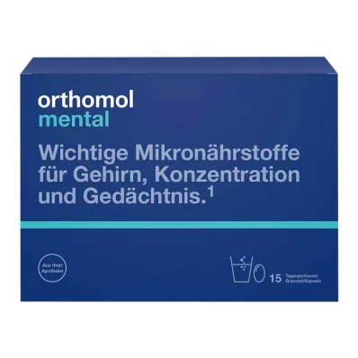 Orthomol Mental Granules / Κάψουλες 15 ημερήσιες μερίδες, 1 σελ Orthomol Mental Granules / Κάψουλες 15 ημερήσιες μερίδες, 1 σελ