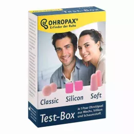 OHROPAX Κουτί δοκιμής 3 τύποι ωτοασπίδων, 3X2 τεμάχια