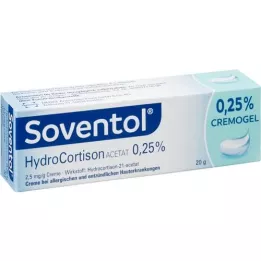 SOVENTOL Οξική υδροκορτιζόνη 0,25% κρέμα, 20 g