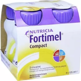 FORTIMEL Compact 2.4 με γεύση βερίκοκο, 4X125 ml