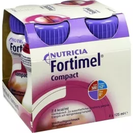 FORTIMEL Compact 2.4 γεύση φρούτων δάσους, 4X125 ml
