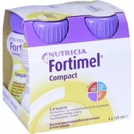 FORTIMEL Compact 2.4 με γεύση μπανάνα, 4X125 ml