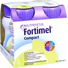 FORTIMEL Compact 2.4 με γεύση βανίλια, 4X125 ml