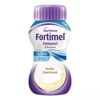Fortimel Compact 2.4 με γεύση βανίλια, 4Χ125 ml