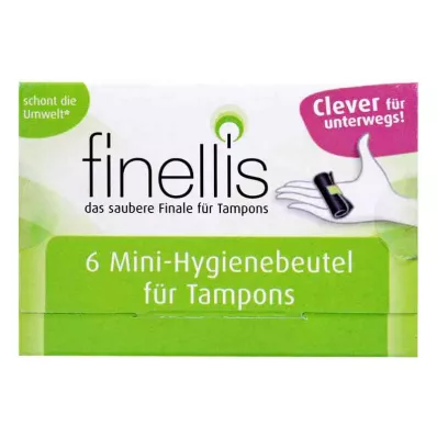 Μίνι τσάντες υγιεινής Finellis για ταμπόν εν κινήσει (6 τεμάχια)