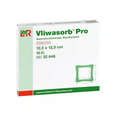 Vliwasorb Pro suberabsorb.Komp.steril 12,5x12,5 cm, 10 τεμ