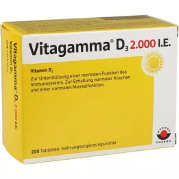 VITAGAMMA D3 2.000 I.U. Βιταμίνη D3 NEM Δισκία, 200 τεμ