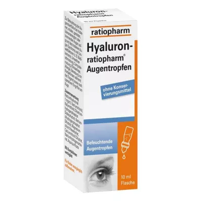 Οφθαλμικές σταγόνες Hyaluron-ratiopharm®, 10 ml