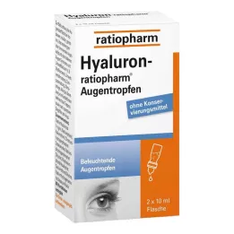 HYALURON-RATIOPHARM Οφθαλμικές σταγόνες, 2X10 ml