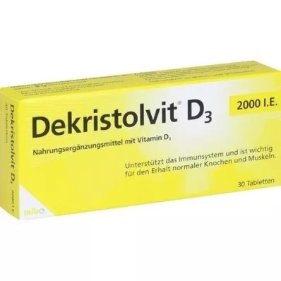 DEKRISTOLVIT Δισκία D3 2.000 I.U., 30 τεμ