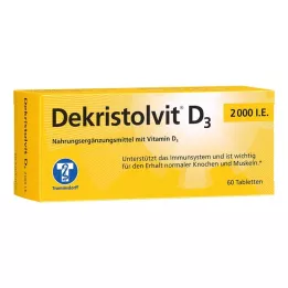 DEKRISTOLVIT Δισκία D3 2.000 I.U., 60 κάψουλες