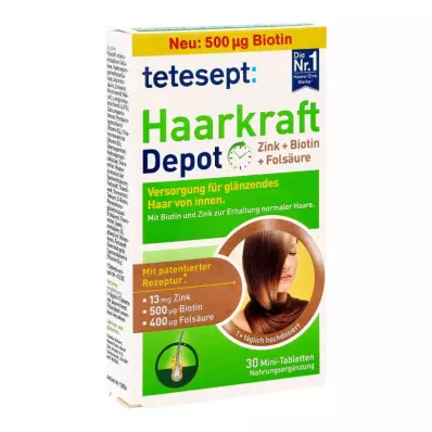 Επικαλυμμένα με λεπτό υμένιο δισκία Tetesept Haarkraft Depot (30 τεμάχια)