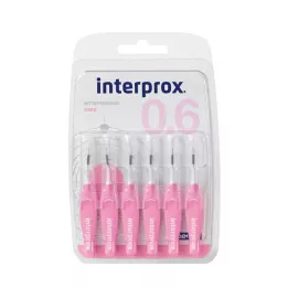 INTERPROX nano pink μεσοδόντια βούρτσα blister, 6 τεμάχια