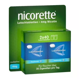 NICORETTE παστίλιες φρέσκου δυόσμου 4 mg πιεσμένες, 80 τεμάχια