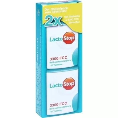 LACTOSTOP 3.300 FCC Δισκία με διανομέα κλικ Dop.Pa., 2X100 τεμ