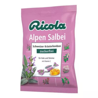 Γλυκά φασκόμηλου Άλπεων χωρίς ζάχαρη Ricola, 75 γρ