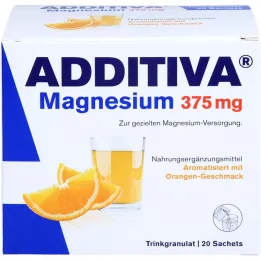 ADDITIVA Φάκελοι μαγνησίου 375 mg πορτοκαλί, 20 τεμάχια