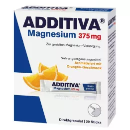ADDITIVA Μαγνήσιο 375 mg στικς πορτοκαλί, 20 τεμάχια