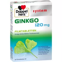 DOPPELHERZ Ginkgo 120 mg σύστημα επικαλυμμένων με λεπτό υμένιο δισκίων, 30 τεμάχια