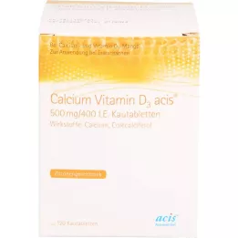 CALCIUM VITAMIN D3 acis 500 mg/400 I.U. μασώμενα δισκία, 120 τεμάχια