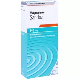 MAGNESIUM SANDOZ Αναβράζοντα δισκία 243 mg, 40 τεμάχια