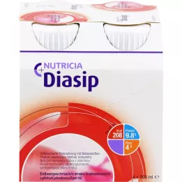 DIASIP γεύση φράουλα, 4X200 ml