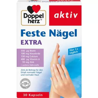 DOPPELHERZ Firm Nails Extra κάψουλες, 30 κάψουλες