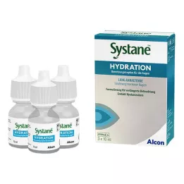 Οφθαλμικές σταγόνες Systane Hydration, 3x10 ml